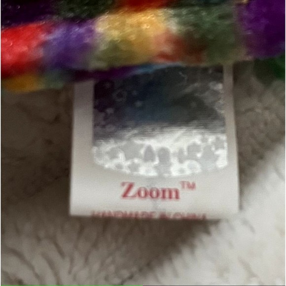 2001 Ty Beanie Babies 6 inch Zoom the Sea Turtle Rainbow Shell Tag Errors - Picture 8 of 11